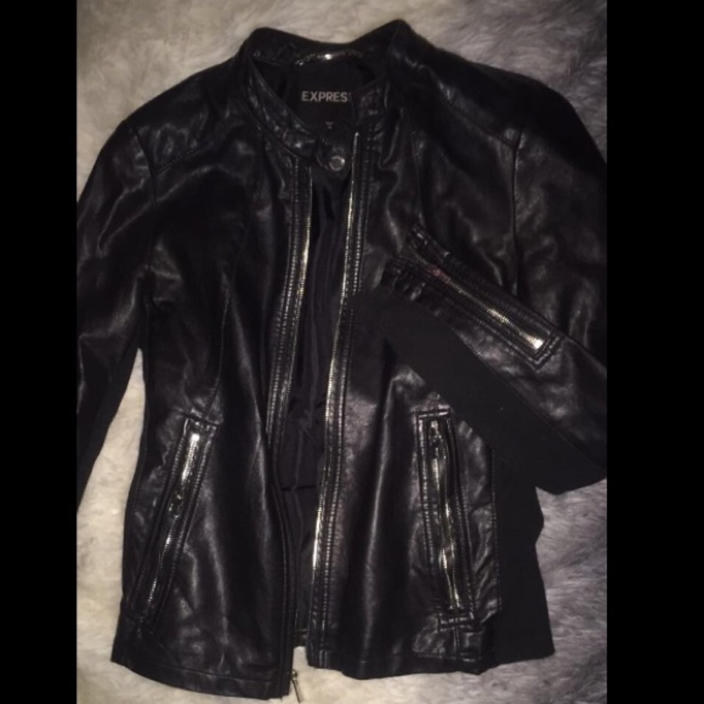 Leather jacket, fits small/medium